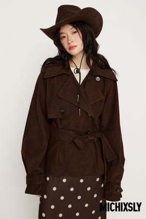 MICHIXSLY F／SUEDE S／トレンチ