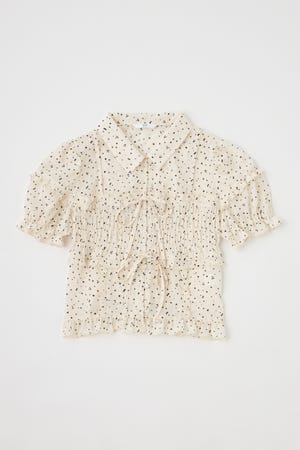 TINY DOTS FRILL ブラウス