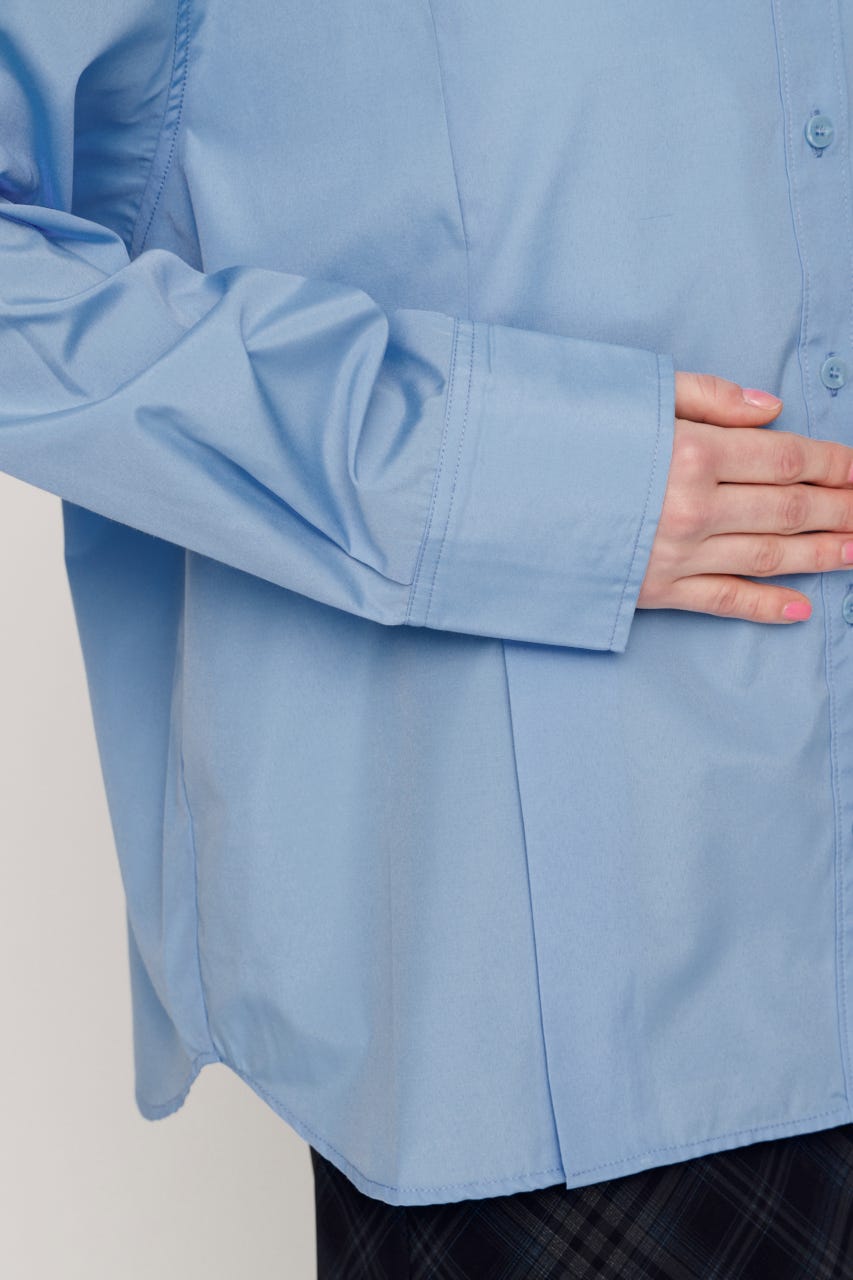 FRONT RIBBON DESIGN シャツ BLU FREE