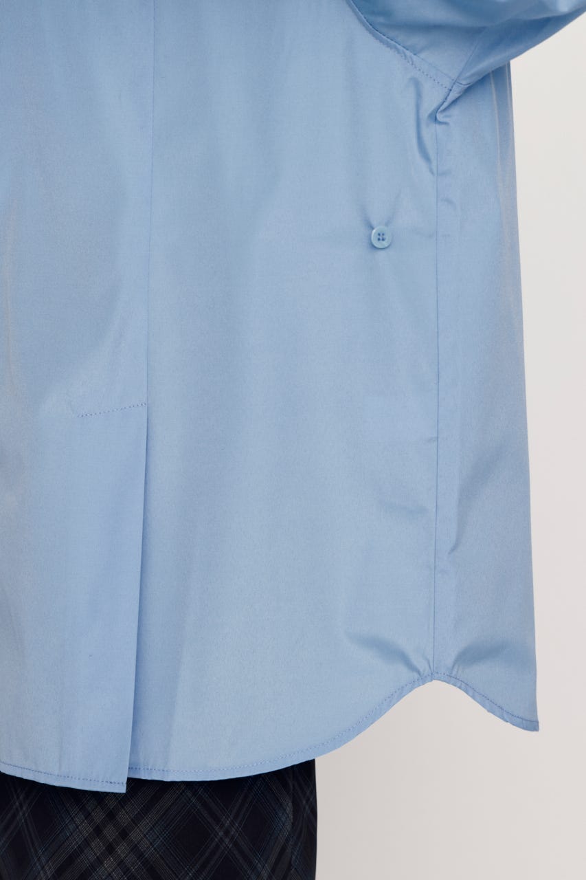 FRONT RIBBON DESIGN シャツ BLU FREE