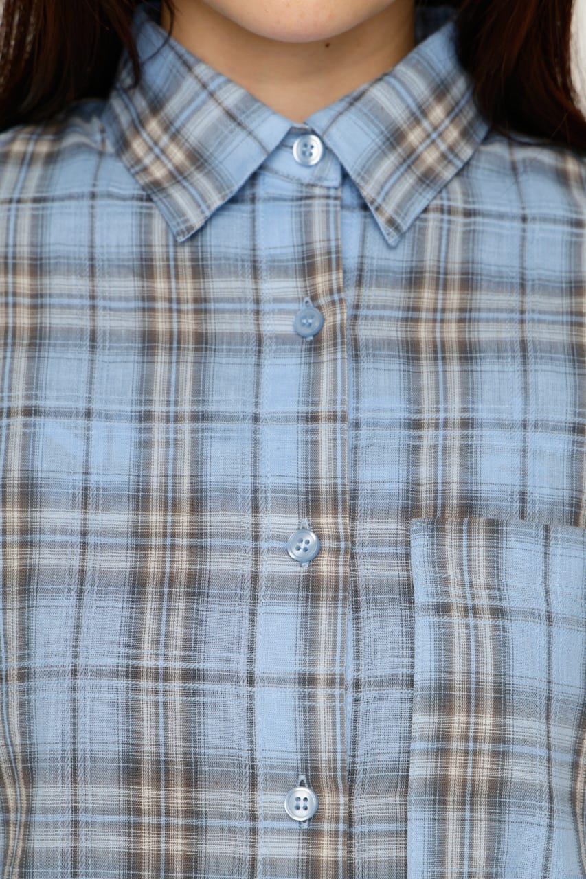 【LIMITED ITEM】LIGHT SOFT シャツ M/BLU FREE