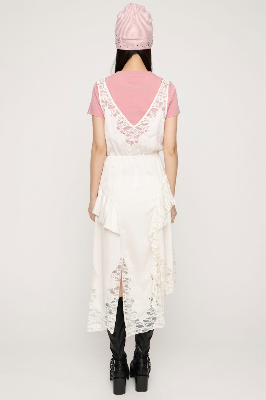 2WAY LACED SLIP OP スカート IVOY FREE