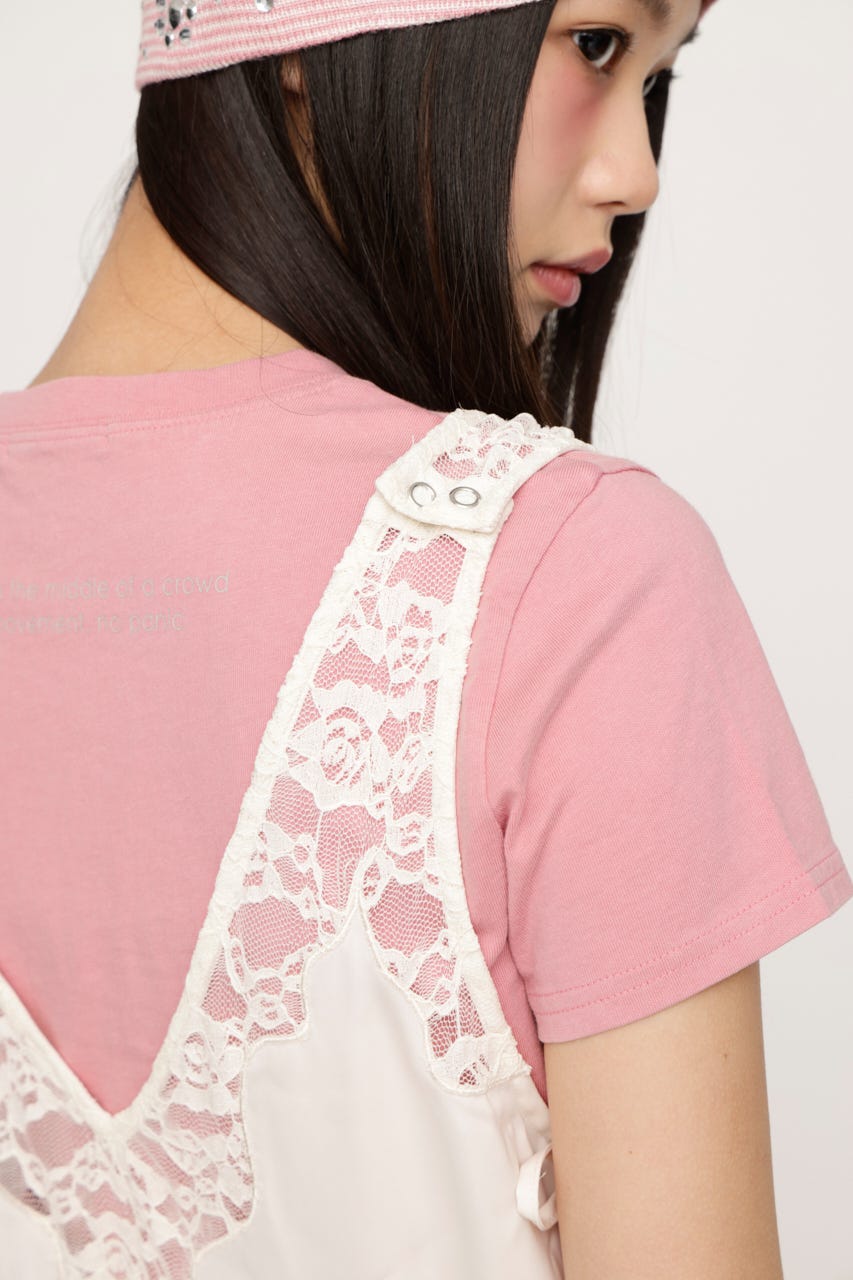 2WAY LACED SLIP OP スカート IVOY FREE