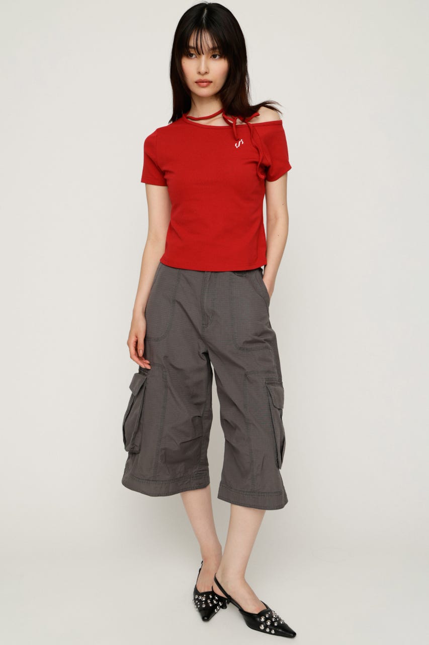 【1BUY5％OFF】WASHED 2WAY CARGO パンツ L/BLK 1