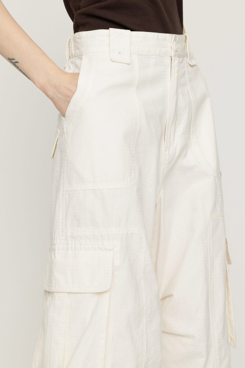 【1BUY5％OFF】WASHED 2WAY CARGO パンツ O/WHT 1