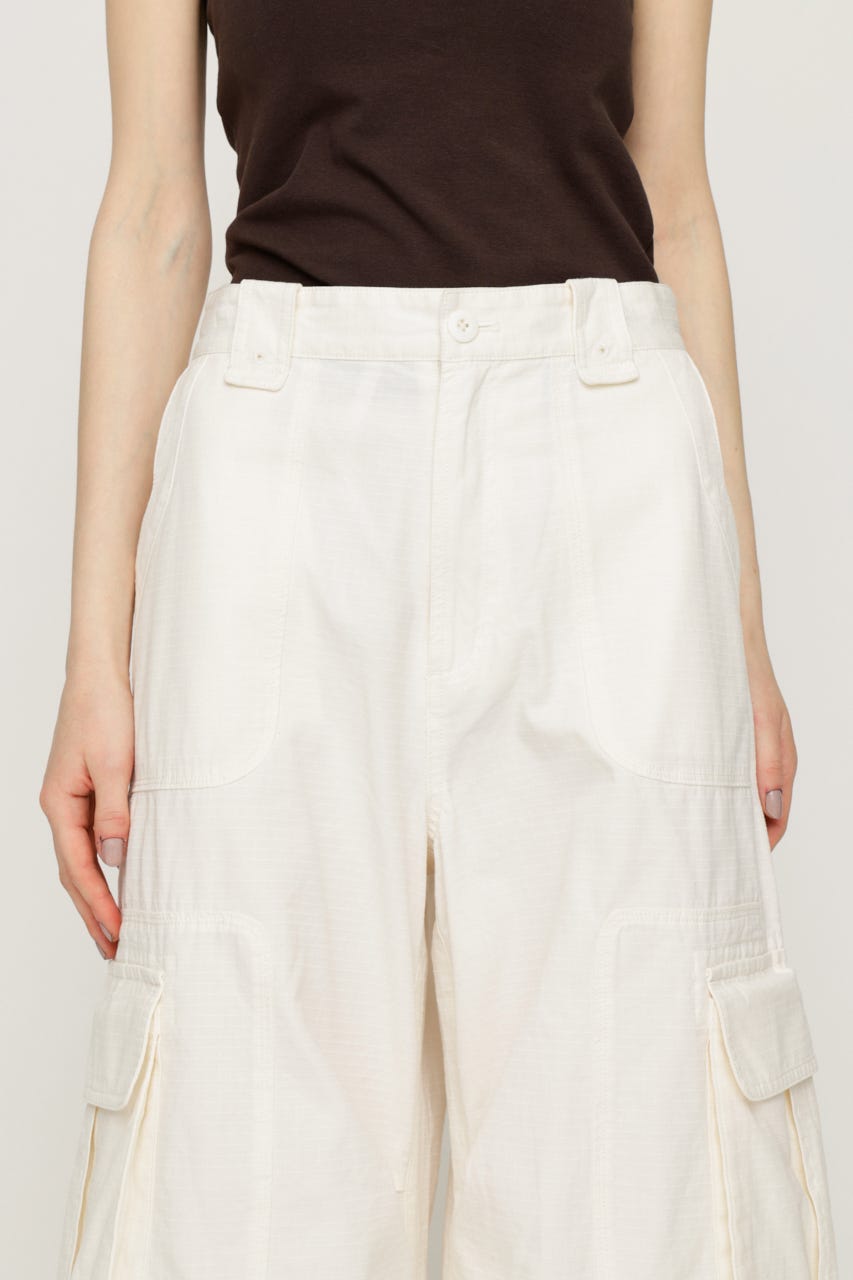 【1BUY5％OFF】WASHED 2WAY CARGO パンツ O/WHT 1