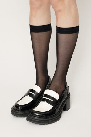 HEELED PENNY LOAFERS