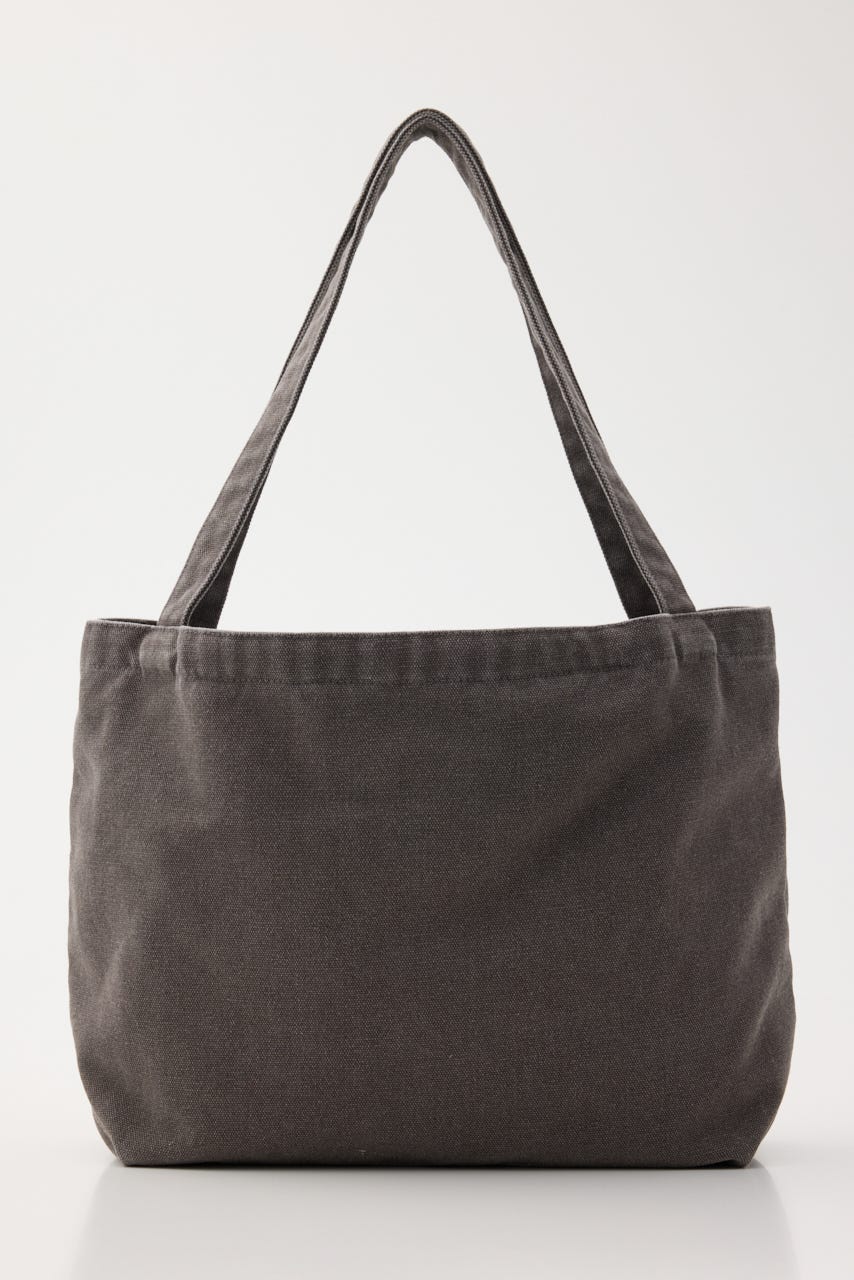 WASHED PRINT トートバッグ L/BLK FREE