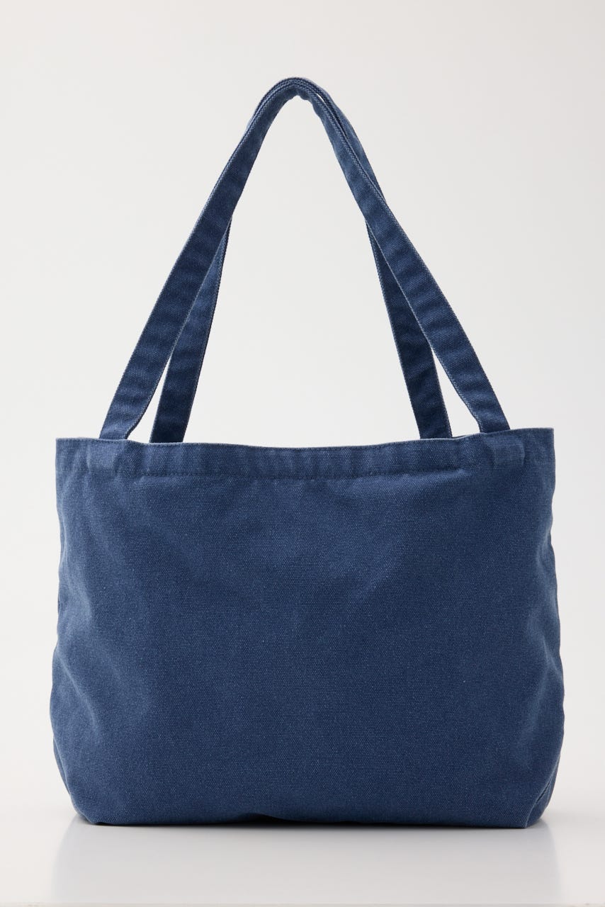WASHED PRINT トートバッグ L/BLU FREE