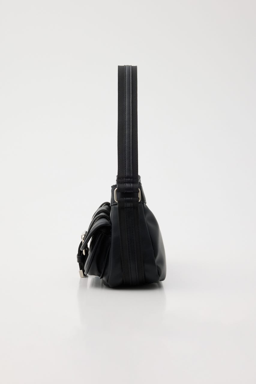 FRONT BUCKLE HOBO バッグ BLK FREE