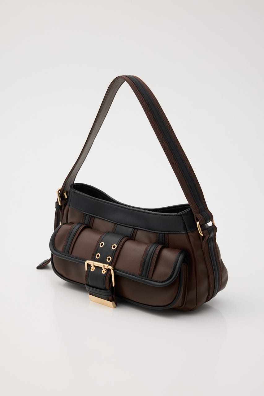 FRONT BUCKLE HOBO バッグ BRN FREE