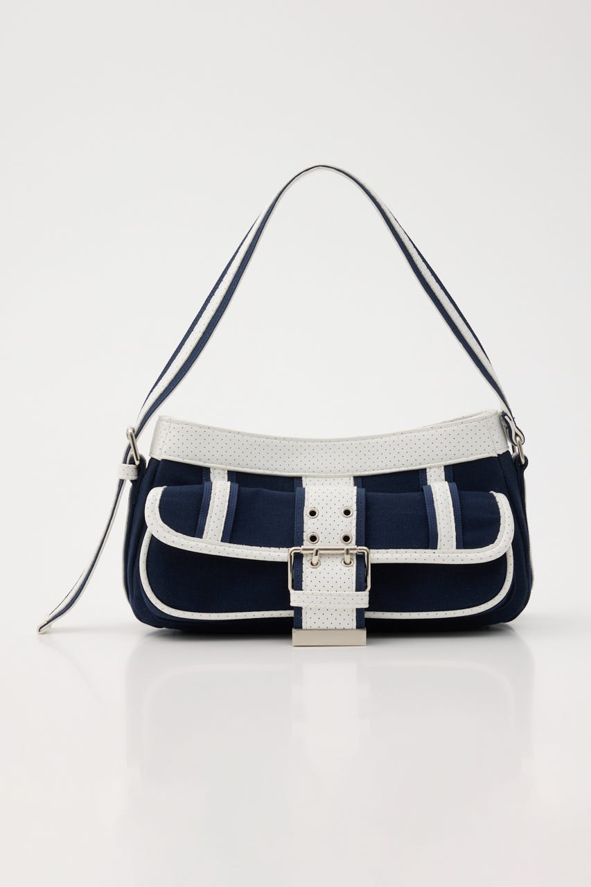 FRONT BUCKLE HOBO バッグ NVY FREE