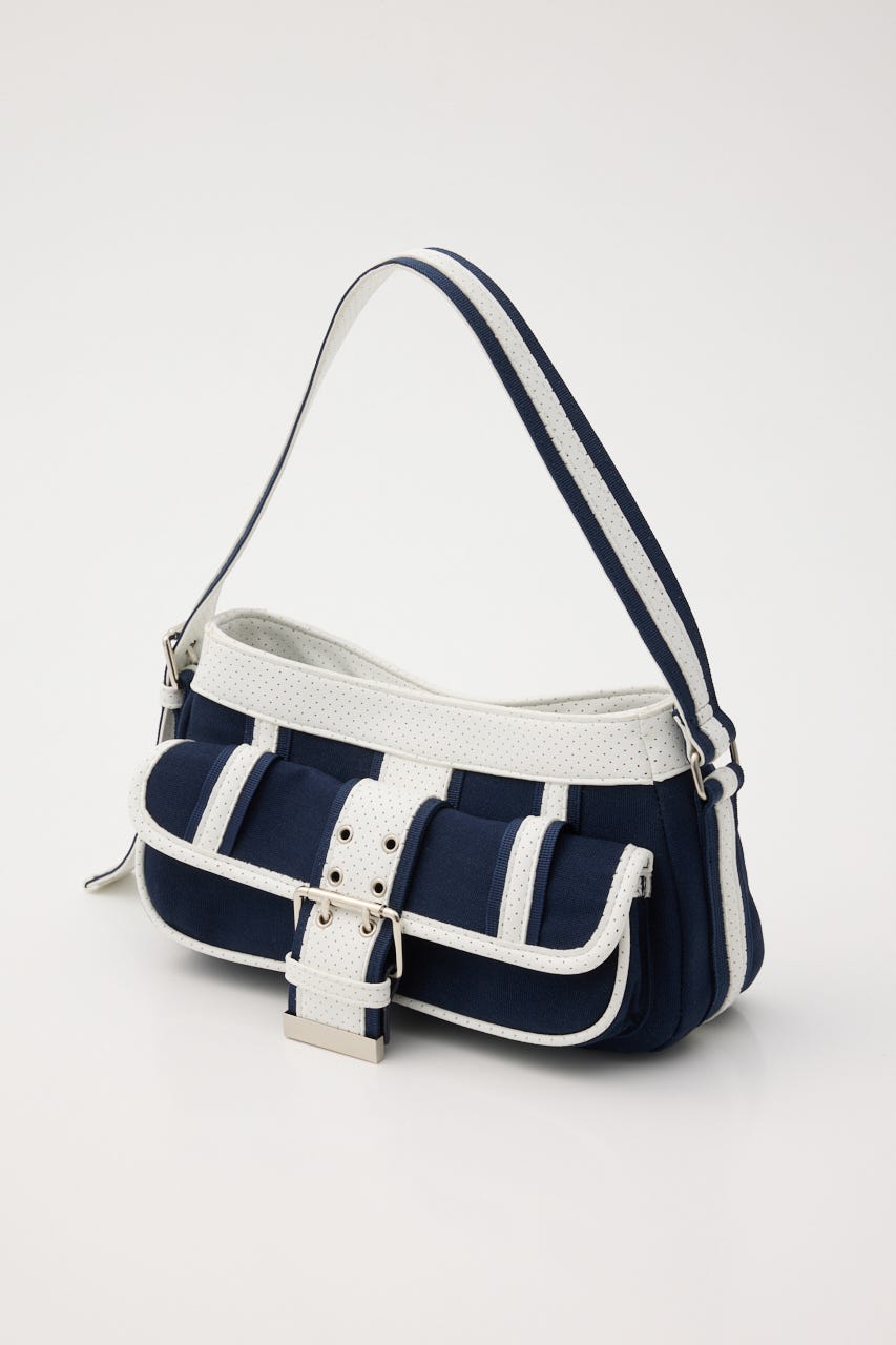 FRONT BUCKLE HOBO バッグ NVY FREE