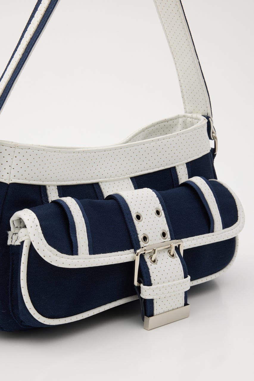 FRONT BUCKLE HOBO バッグ NVY FREE