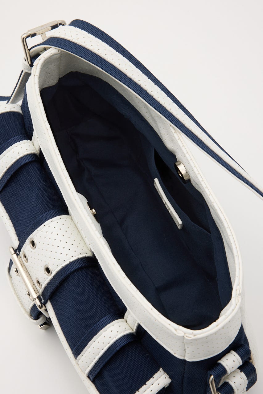 FRONT BUCKLE HOBO バッグ NVY FREE