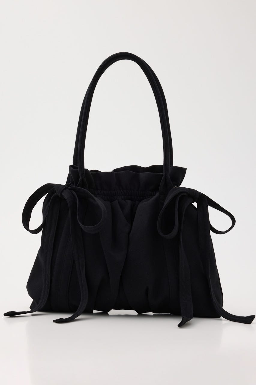 SW GATHER RIBBON バッグ BLK FREE