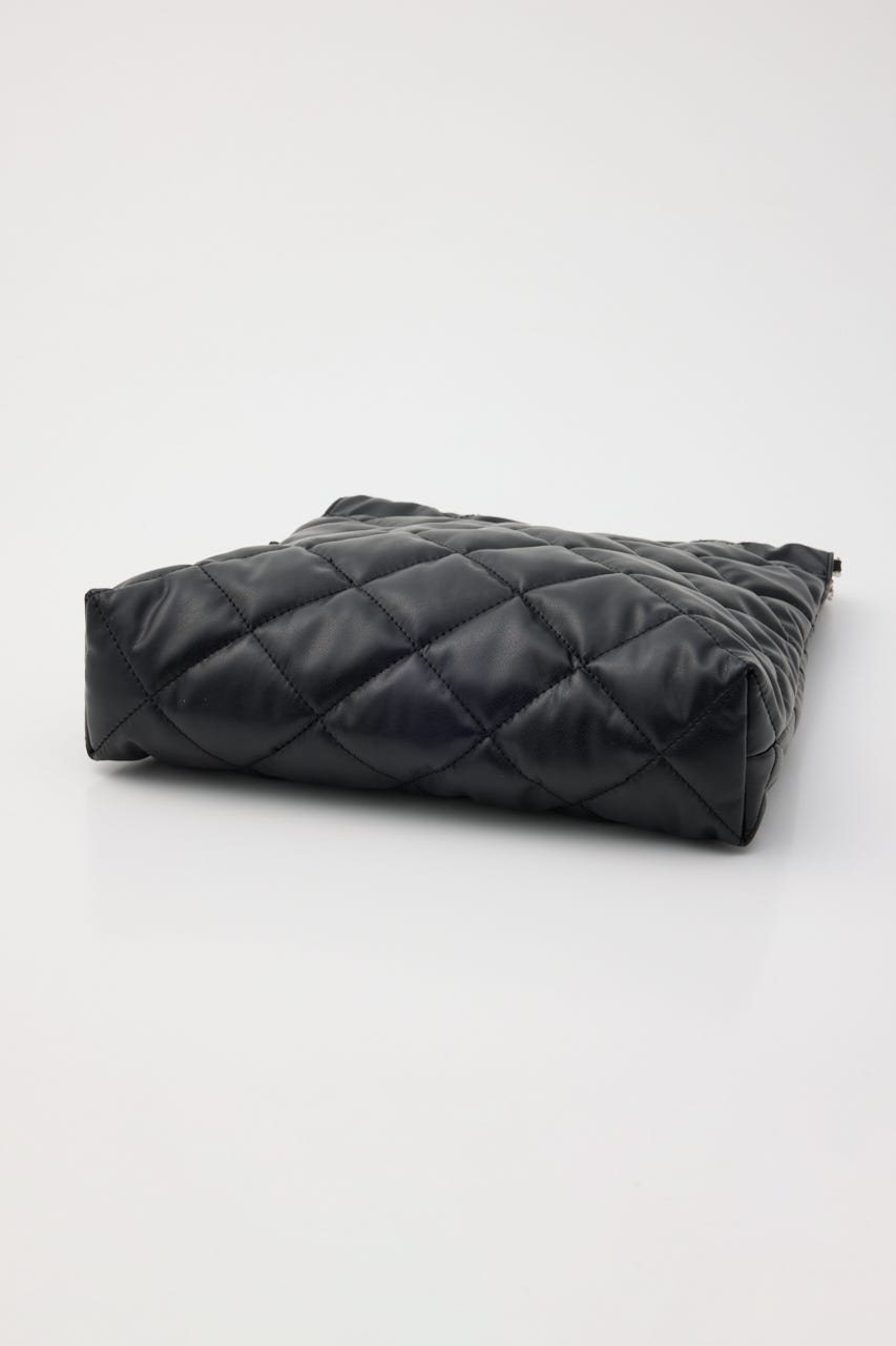QUILTING F／LEATHER CHAIN バッグ BLK FREE