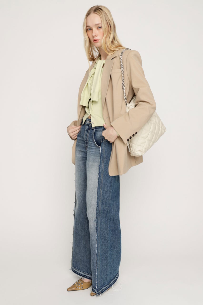 QUILTING F／LEATHER CHAIN バッグ IVOY FREE