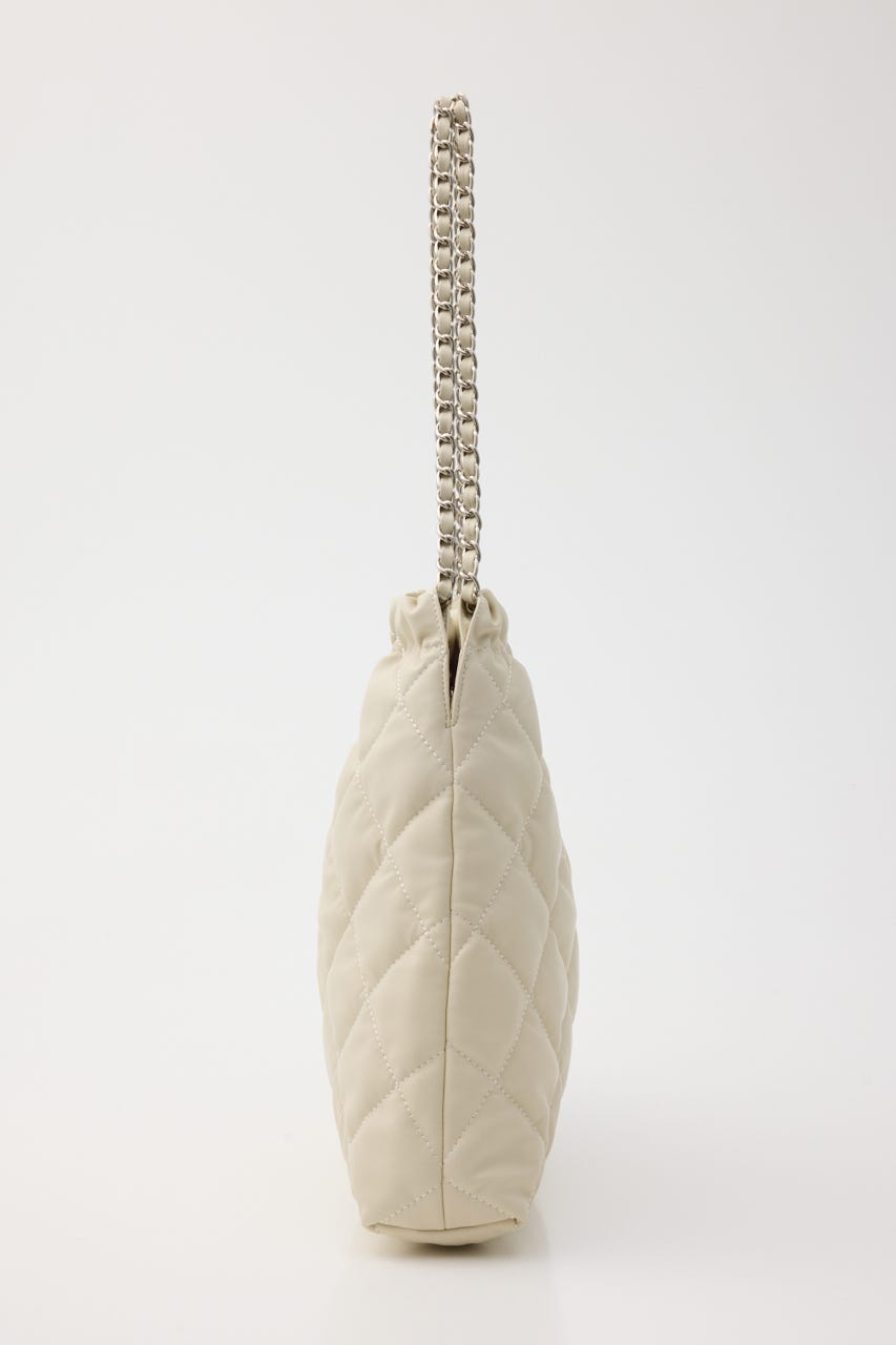 QUILTING F／LEATHER CHAIN バッグ IVOY FREE