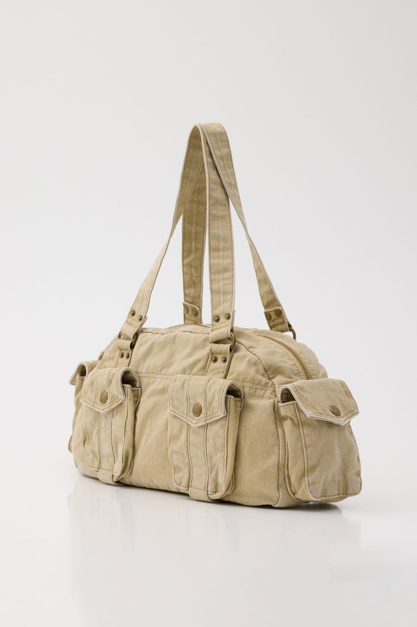 【1BUY5％OFF】CAMO BOSTON バッグ BEG FREE