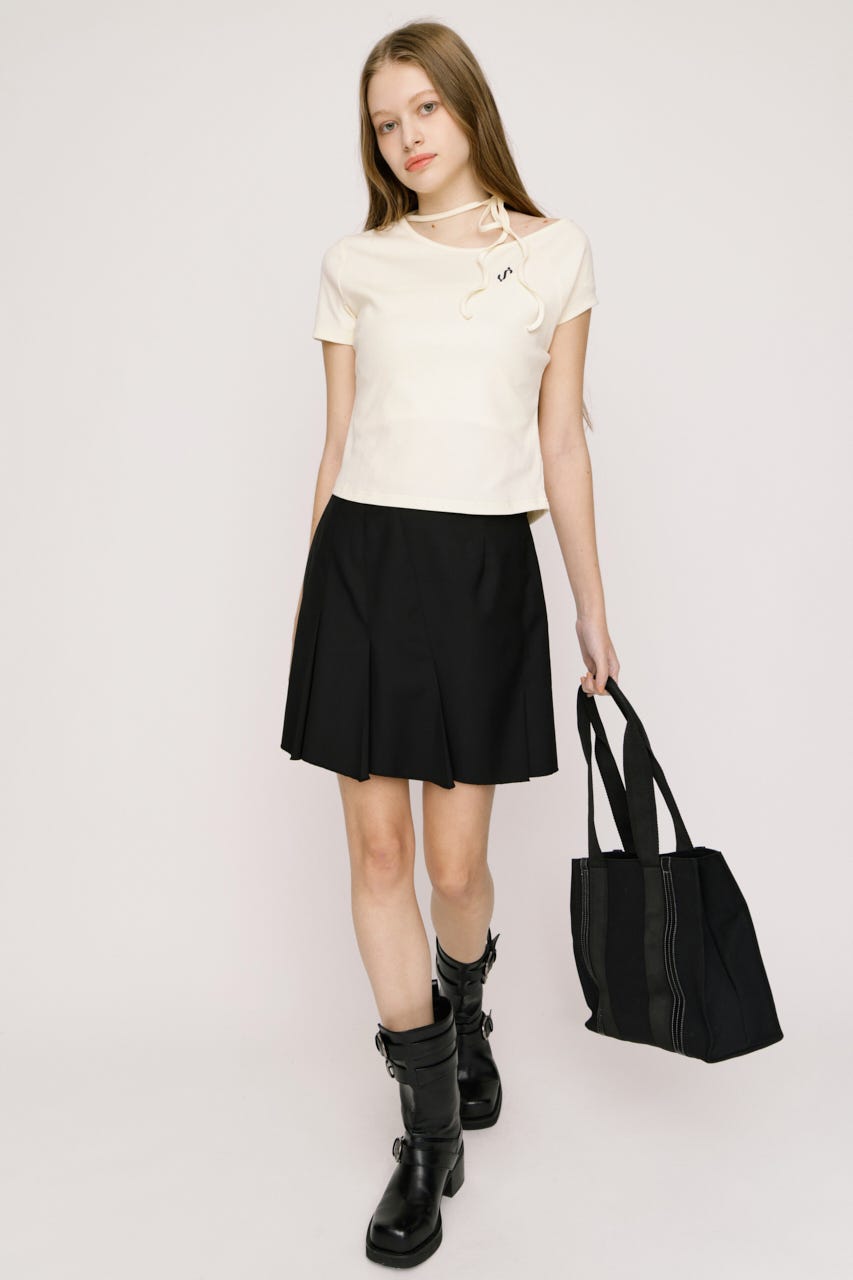 【SNSで話題！】THONG TRIMMED CANVAS バッグ BLK FREE