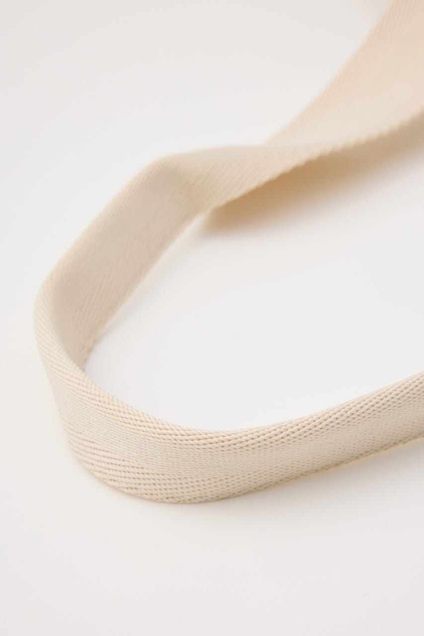 【SNSで話題！】THONG TRIMMED CANVAS バッグ IVOY FREE