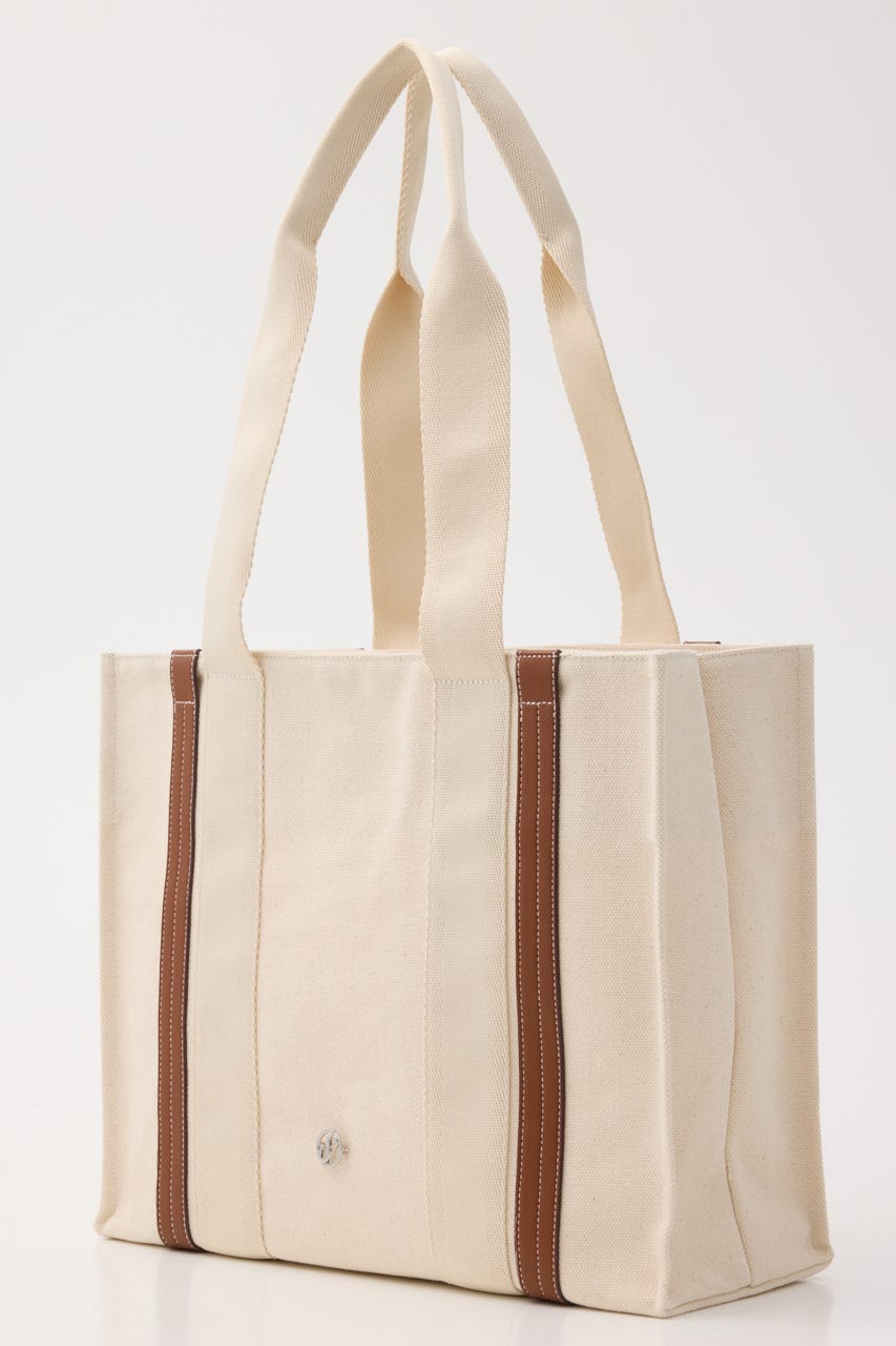 【SNSで話題！】THONG TRIMMED CANVAS バッグ IVOY FREE