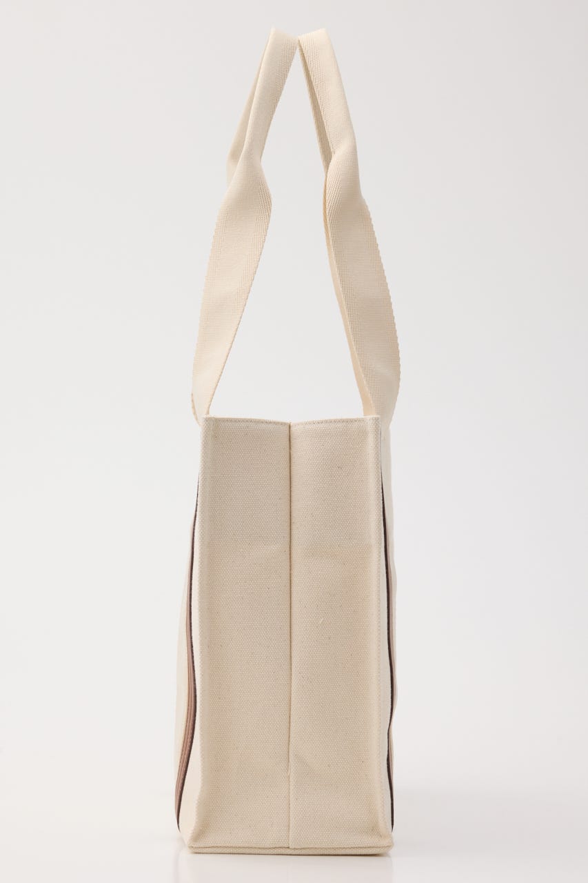 【SNSで話題！】THONG TRIMMED CANVAS バッグ IVOY FREE