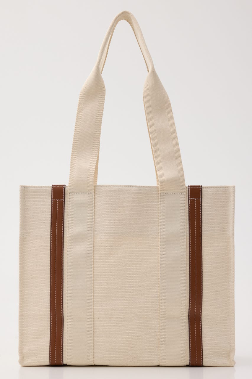 【SNSで話題！】THONG TRIMMED CANVAS バッグ IVOY FREE