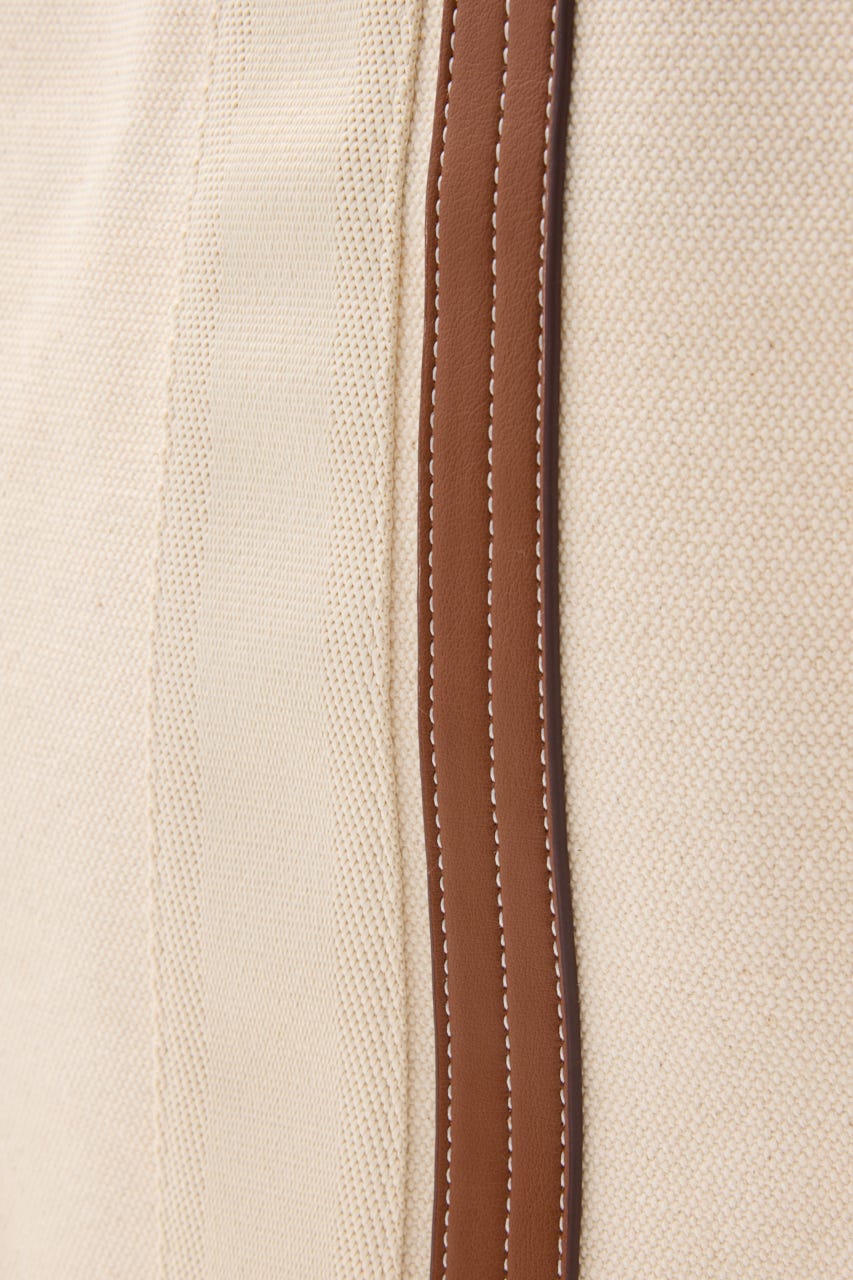 【SNSで話題！】THONG TRIMMED CANVAS バッグ IVOY FREE