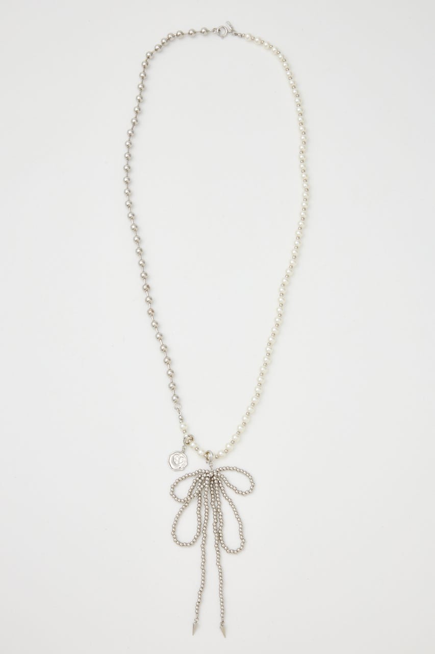 MANY WAY F／PEARL BALL ネックレス SLV FREE