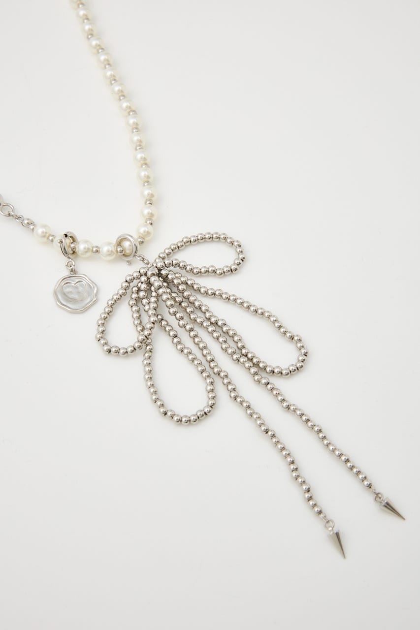 MANY WAY F／PEARL BALL ネックレス SLV FREE