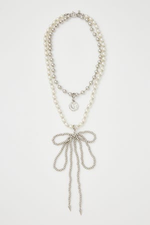 MANY WAY F／PEARL BALL ネックレス