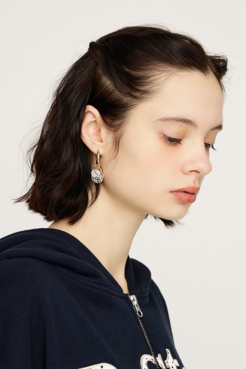 HOOP CHARM ピアス SLV FREE