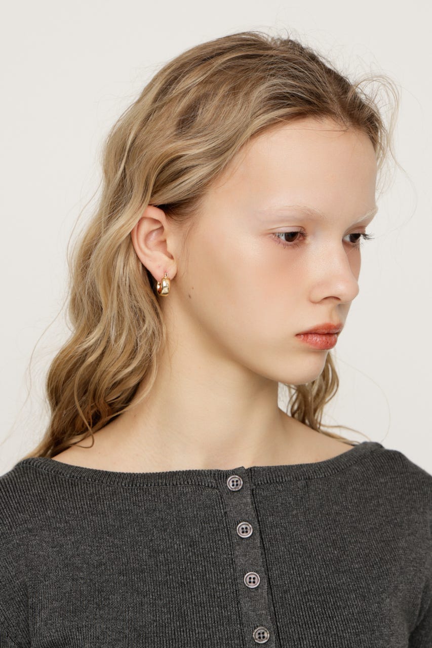 BALL CHAIN ピアス GLD FREE