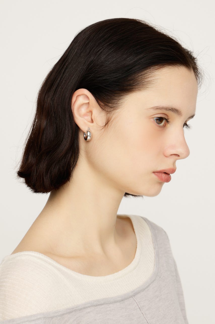 BALL CHAIN ピアス SLV FREE