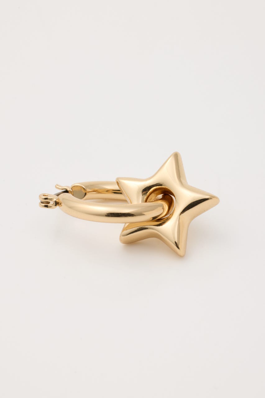 CHUNKY STAR ピアス GLD FREE