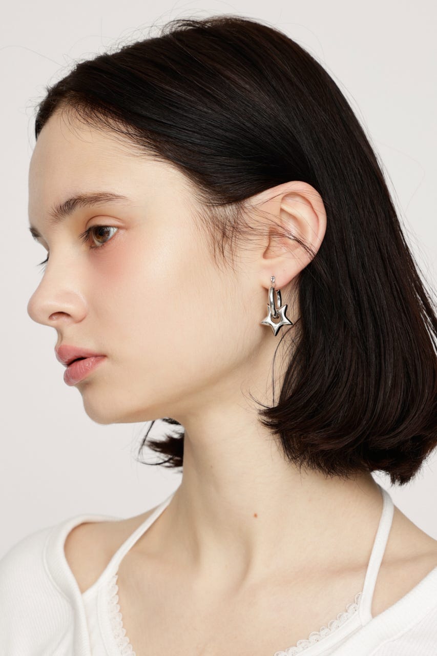 CHUNKY STAR ピアス SLV FREE