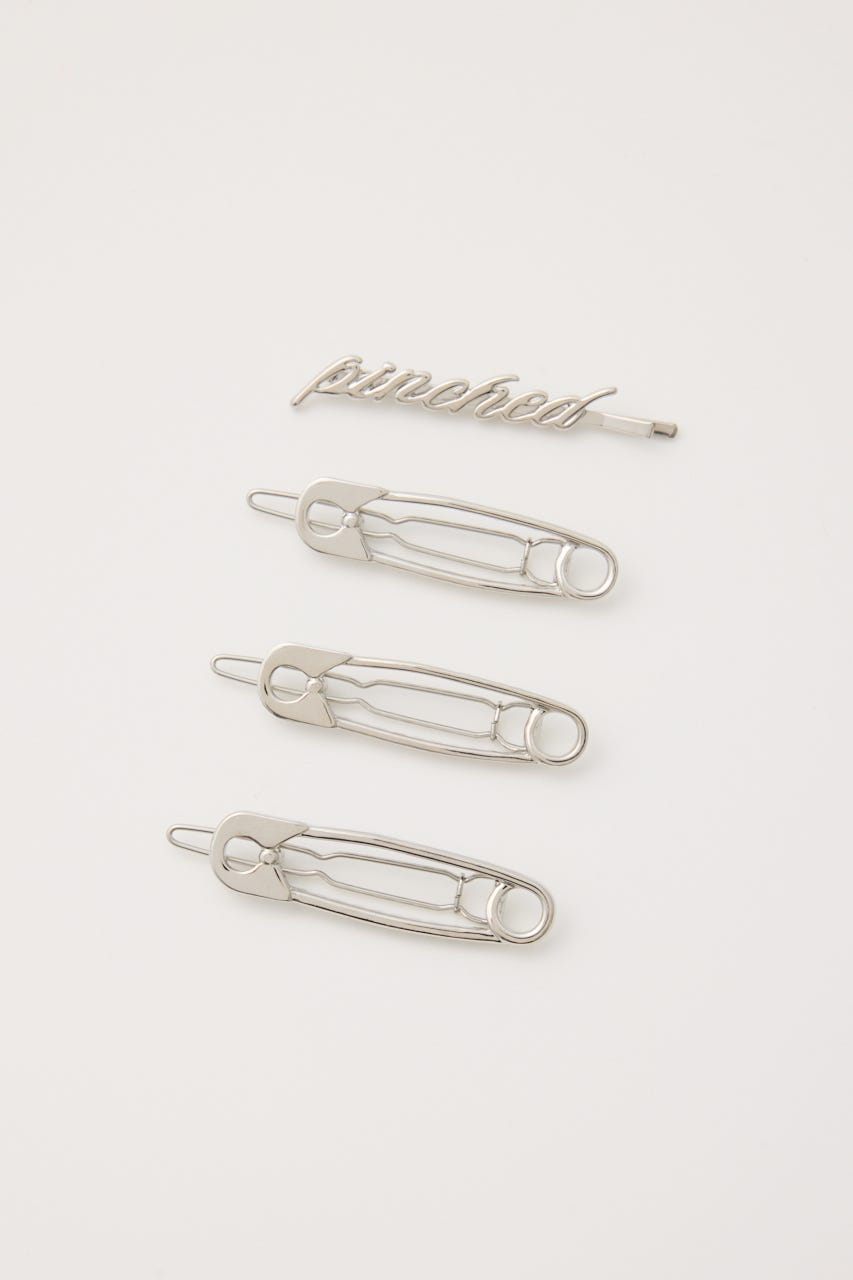 METAL MIX HAIR PIN SET SLV FREE