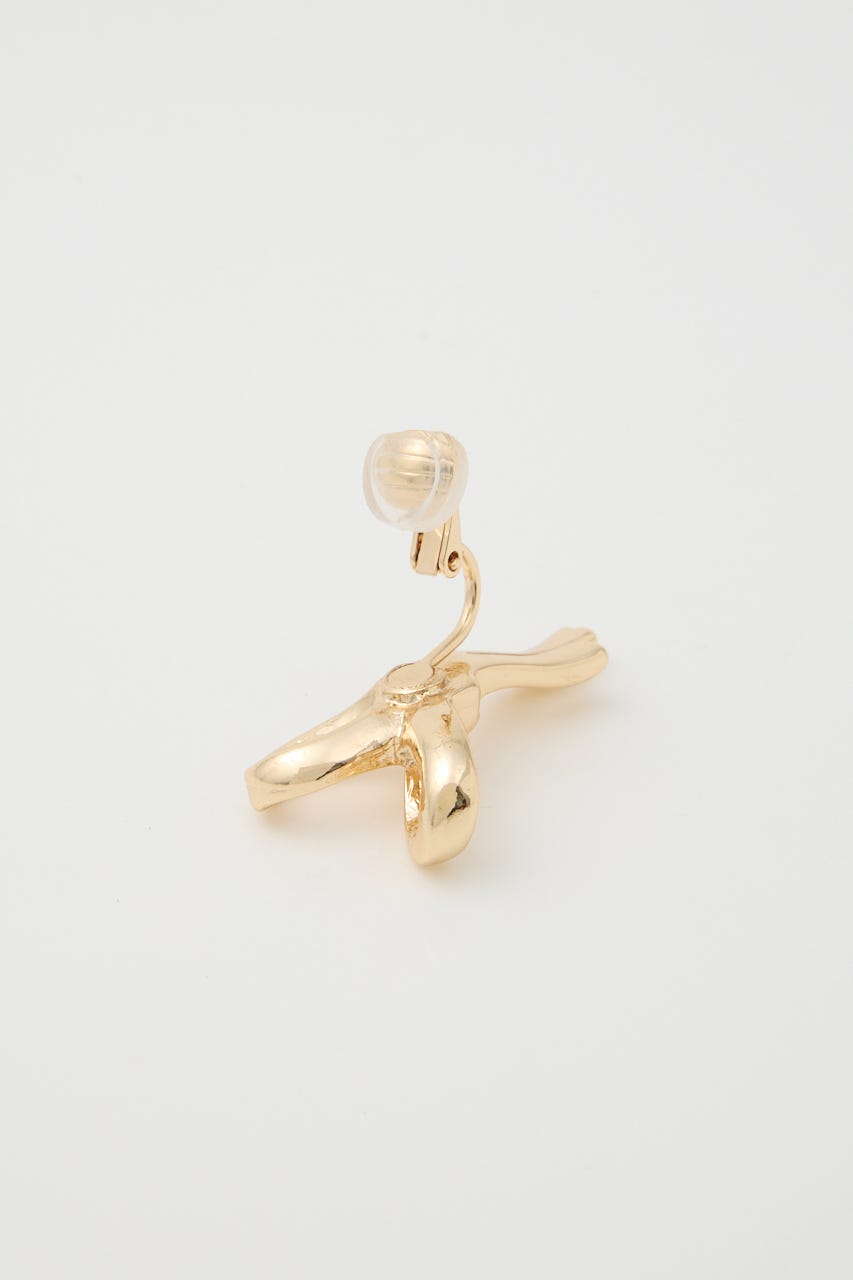 RIBBON イヤリング GLD FREE