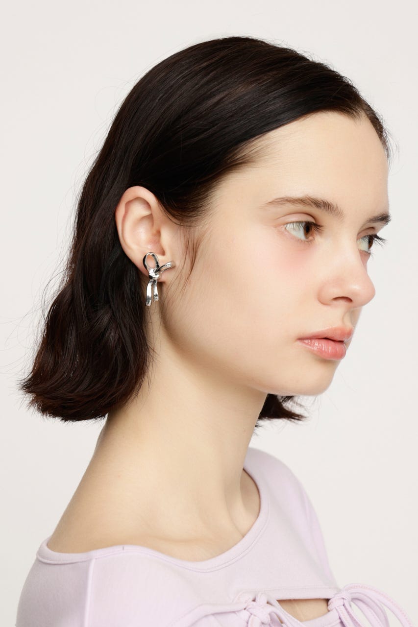 RIBBON イヤリング SLV FREE