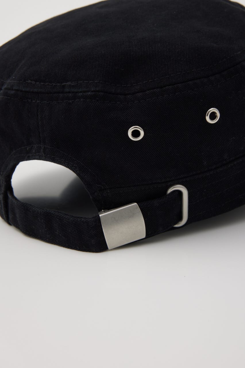EYELET MILITARY キャップ BLK FREE