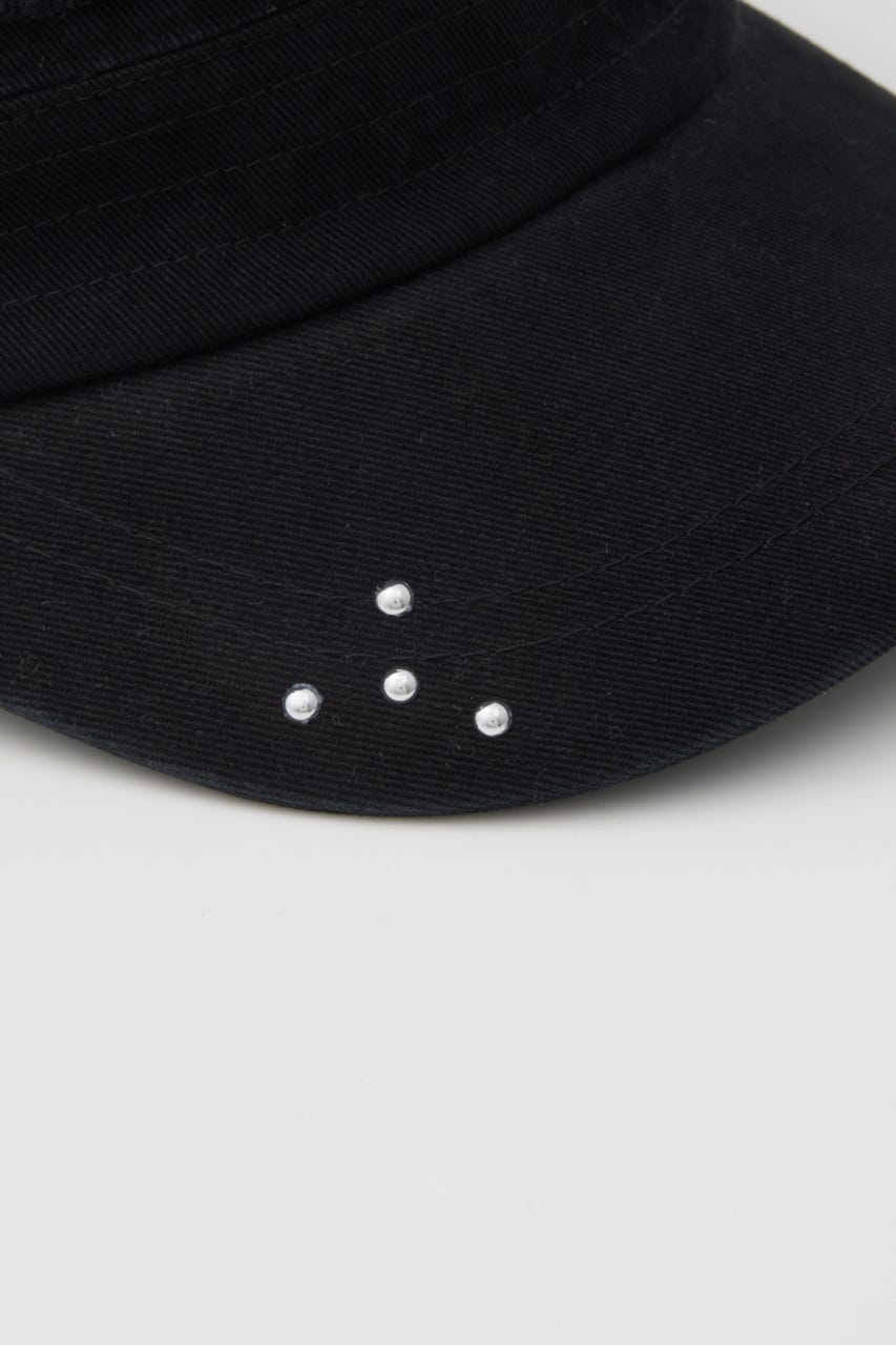 EYELET MILITARY キャップ BLK FREE