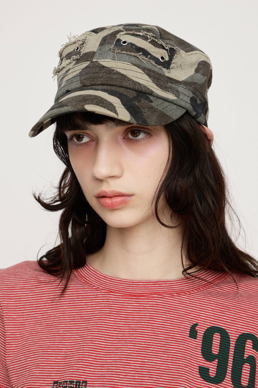 EYELET MILITARY キャップ M/KHA FREE