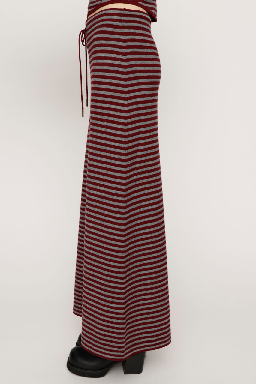 RELAXY KNIT LONG スカート M/RED FREE