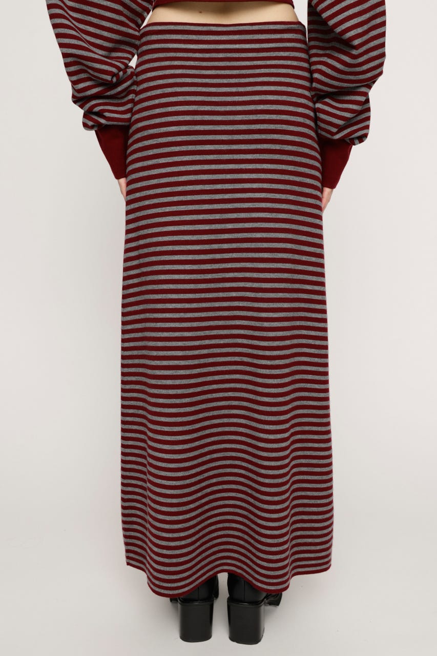 RELAXY KNIT LONG スカート M/RED FREE