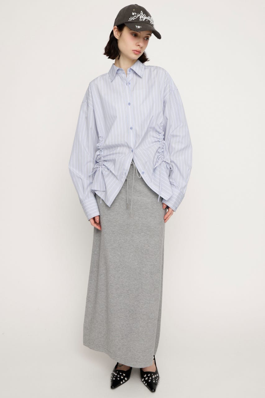 RELAXY KNIT LONG スカート T.GRY FREE