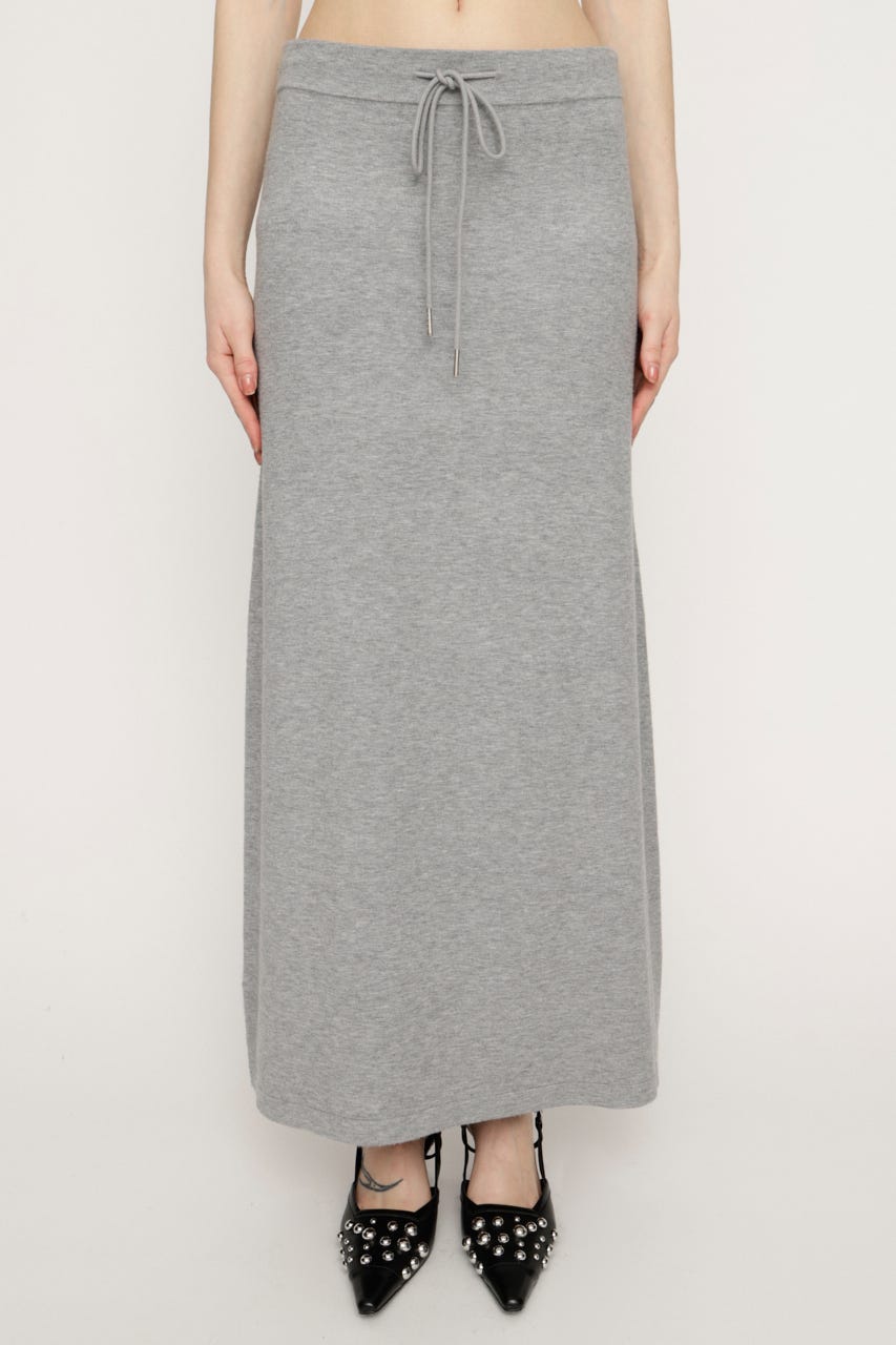 RELAXY KNIT LONG スカート T.GRY FREE