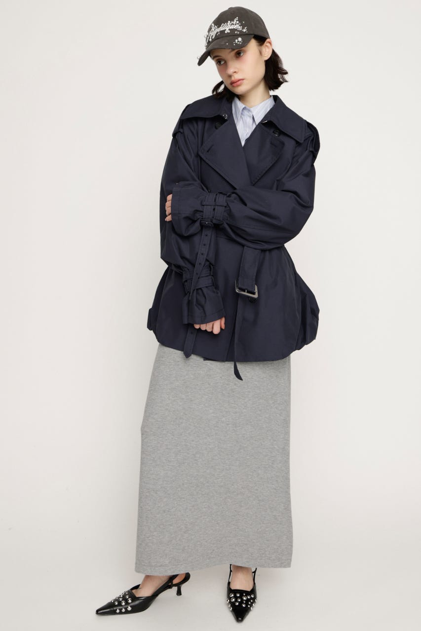 RELAXY KNIT LONG スカート T.GRY FREE