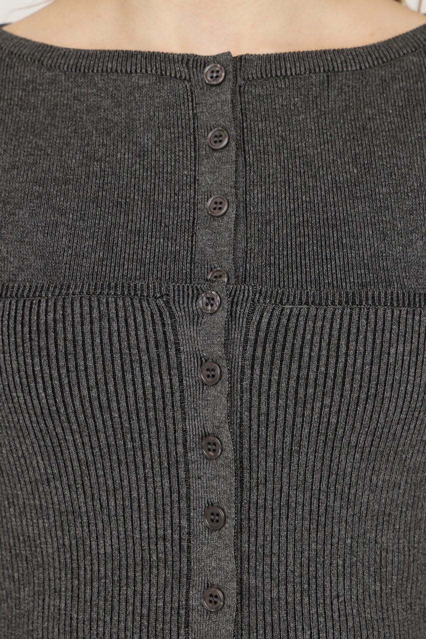 3P LONG ワンピース T.GRY FREE